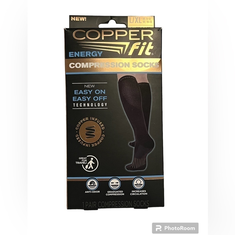 NWT Copper Fit Compression Socks Sz L/XL